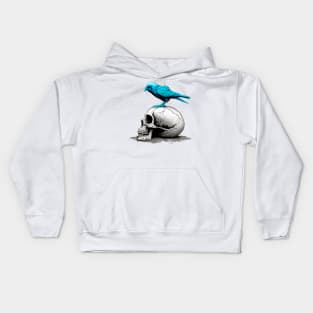 The Blue Bird Social Media is Dead to Me, No. 4 Kids Hoodie